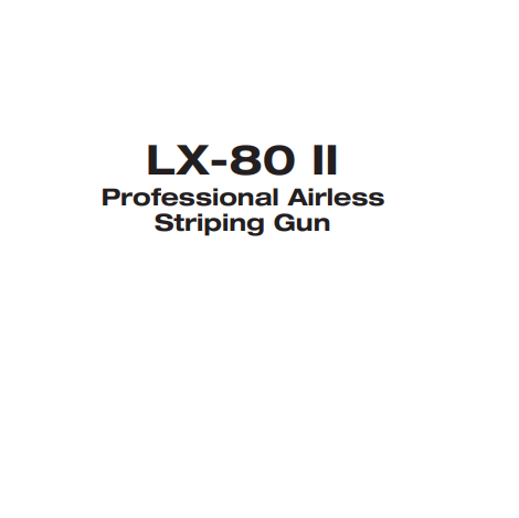 LX-80 II Professional Airless Striping Gun